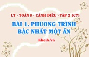 Cách giải phương trình bậc nhất 1 ẩn, khái niệm phương trình bậc nhất một ẩn? Toán 8 bài 1 Cánh diều Tập 2 C7
